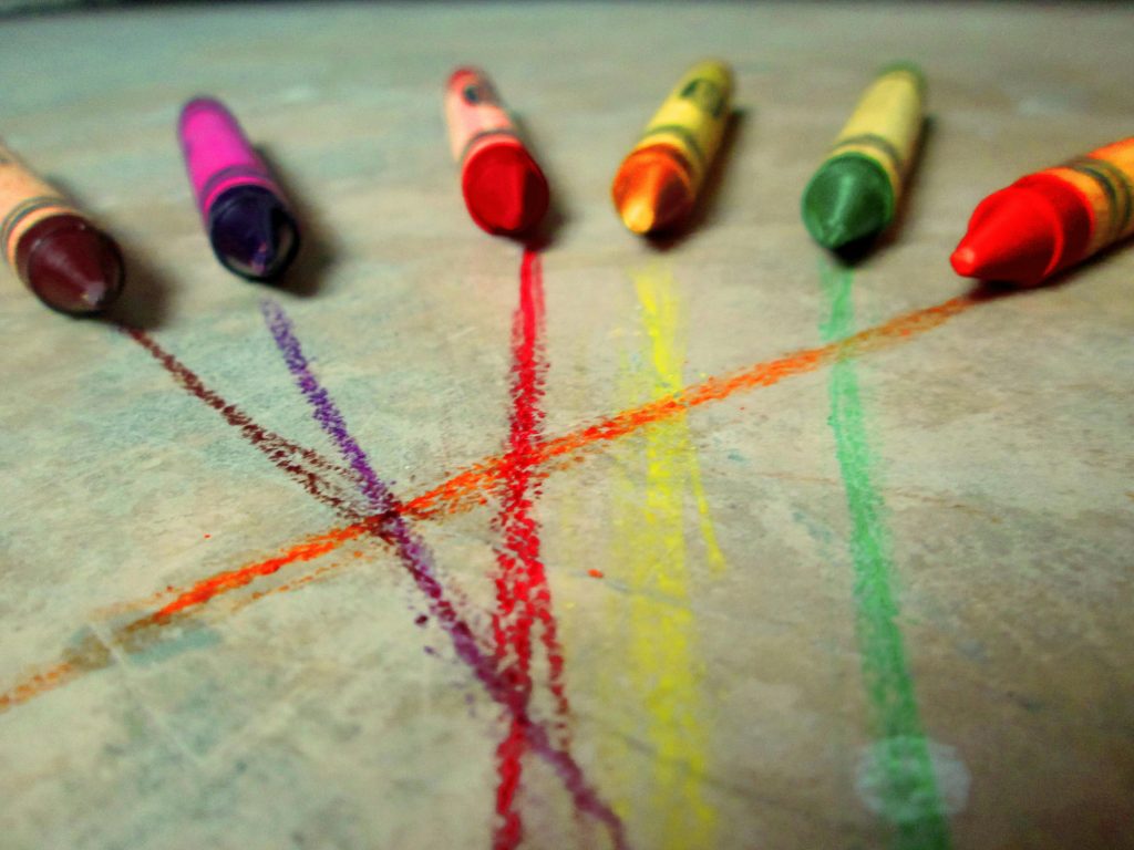 how to get crayon off the walls
